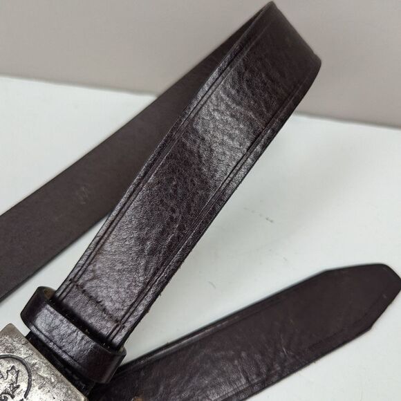 Dsquared2 Leather Belt with Maple Leaf Buckle – Size 34–38.5 – Made in Italy - Picture 7 of 9